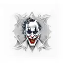 Joker tattoo design idea