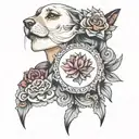 glamorous choker tattoo design idea