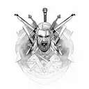 witcher 3 wild hunt tattoo design idea