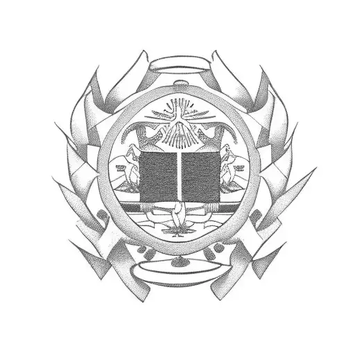 Philippines and Pakistan flag mix tattoo design idea