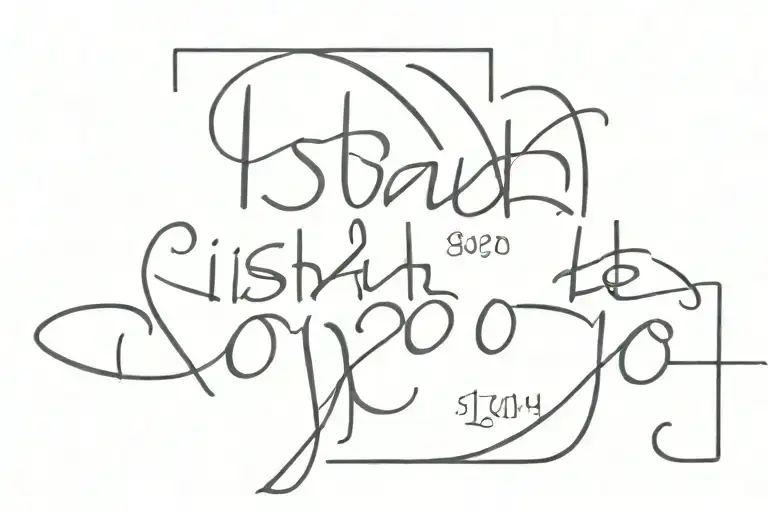 Romans 8:28 bible verse Isaiah 41:10 tattoo design idea