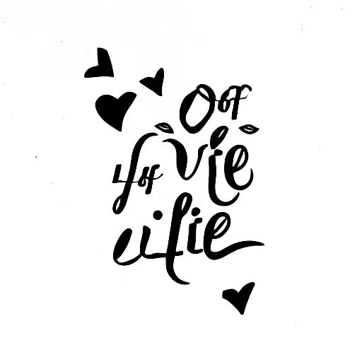 love of a life tattoo design idea