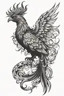 The phoenix is furious  tattoo design idea