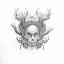 "slowly descend to the underworld" tattoo design idea