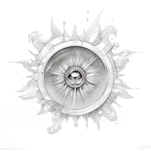 sunshine tattoo design idea