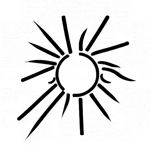 sunshine tattoo design idea