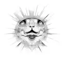 sunshine tattoo design idea
