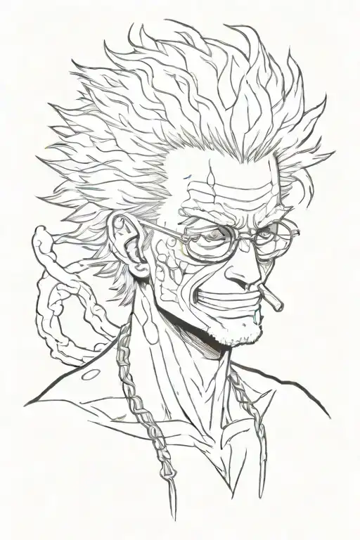 Doflamingo One Piece tattoo design idea