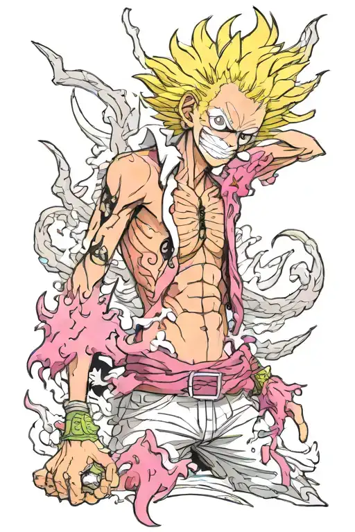 Doflamingo One Piece tattoo design idea