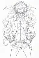 Doflamingo One Piece tattoo design idea