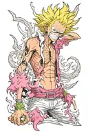 Doflamingo One Piece tattoo design idea