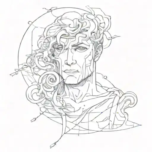 as a man I try to be strong not to show the world my upsets, I focus on ideals and create my own world tattoo design idea