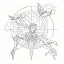 as a man I try to be strong not to show the world my upsets, I focus on ideals and create my own world tattoo design idea