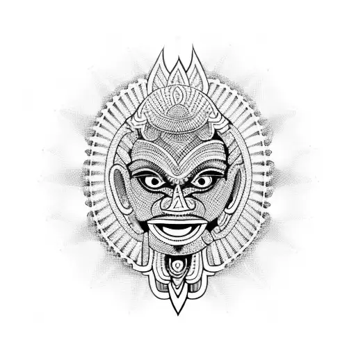 theyyam tattoo design idea