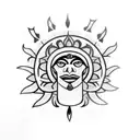 theyyam tattoo design idea