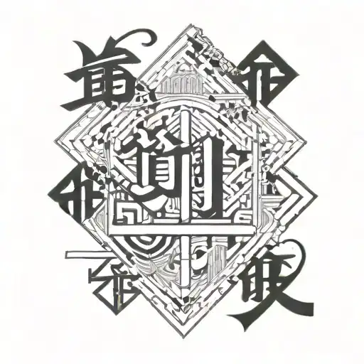 word Love written in japanese tattoo design idea
