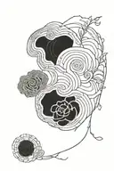 growth ring thick line  tattoo design idea