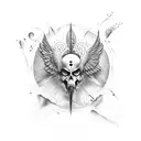 Icarus, blood tattoo design idea