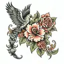 england and poland tattoo design idea