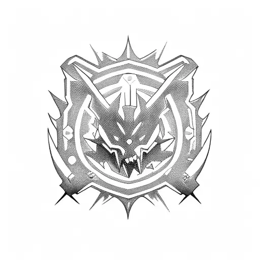 Digimon Badges  tattoo design idea