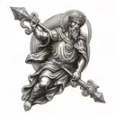 saint Christopher patron Saint tattoo design idea
