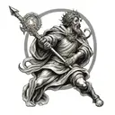 saint Christopher patron Saint tattoo design idea