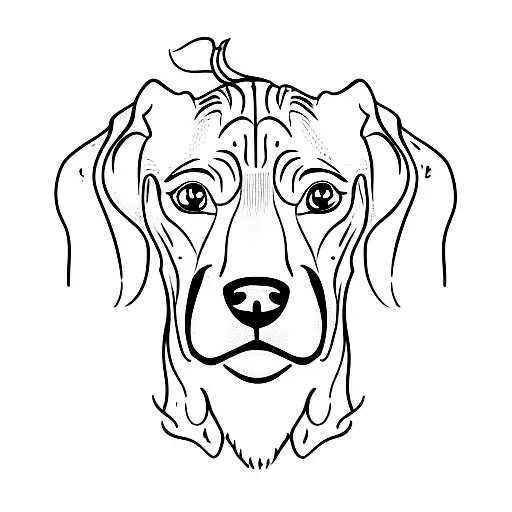 great dane tattoo design idea