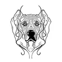 great dane tattoo design idea
