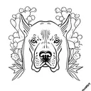 great dane tattoo design idea