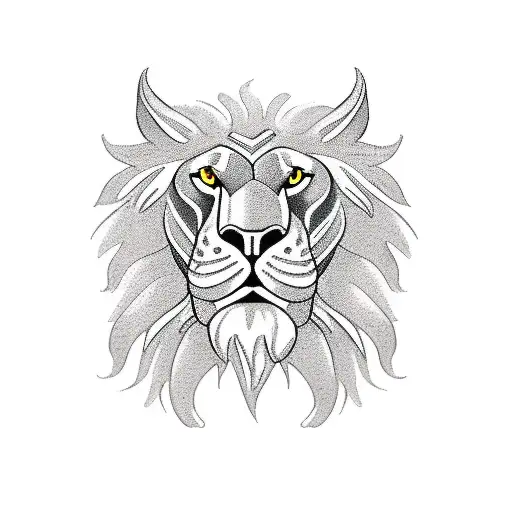 irish lion tattoo design idea