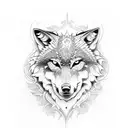 wolf eyes tattoo design idea