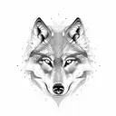wolf eyes tattoo design idea