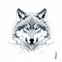 wolf eyes tattoo design idea