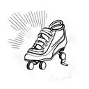 Rollerskate tattoo design idea