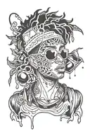 999 Juice Wrld tattoo design idea