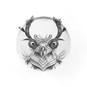 cooked chicken with three legs on a plate tattoo design idea