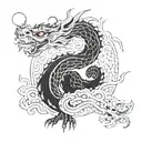 dragao chines tattoo design idea