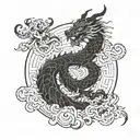 dragao chines tattoo design idea
