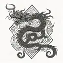 dragao chines tattoo design idea