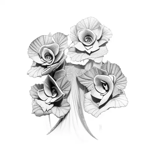 african violet wrap tattoo design idea