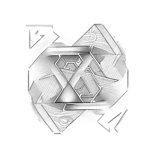 letters A, B, L, P tattoo design idea