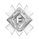 letters A, B, L, P tattoo design idea