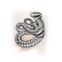 snake climbing a sword tattoo design idea