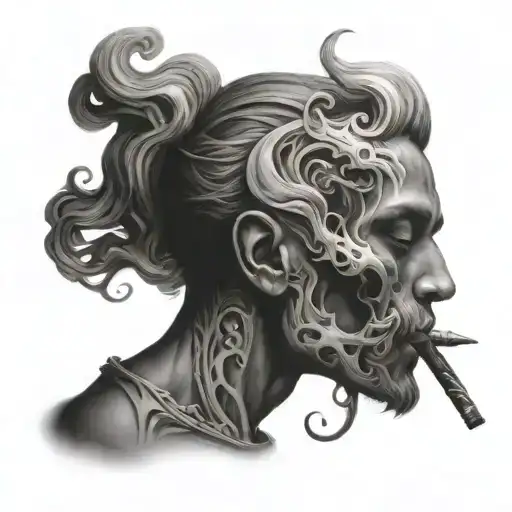 Alexis look like smoke   tattoo design idea