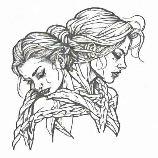 girl being choked bondage tattoo design inspired tattoo design idea