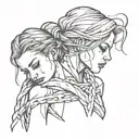 girl being choked bondage tattoo design inspired tattoo design idea