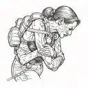 girl being choked bondage tattoo design inspired tattoo design idea