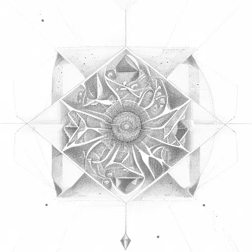 prime number cartesian plance plot graph, geometry, plant life, human existence tattoo design idea