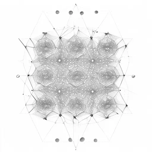 prime number cartesian plane plot graph, geometry, plant life, human existence, dots, fade, soft, dark angular contrast, tattoo design idea