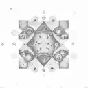 prime number cartesian plane, geometry, plant life, human existence, dots, fade, soft, dark angular contrast tattoo design idea